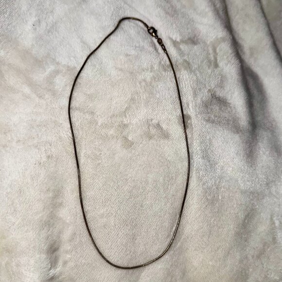💿 Sterling Silver Chain Necklace • 18” Smooth & Sleek • Minimalist Style - Picture 1 of 4